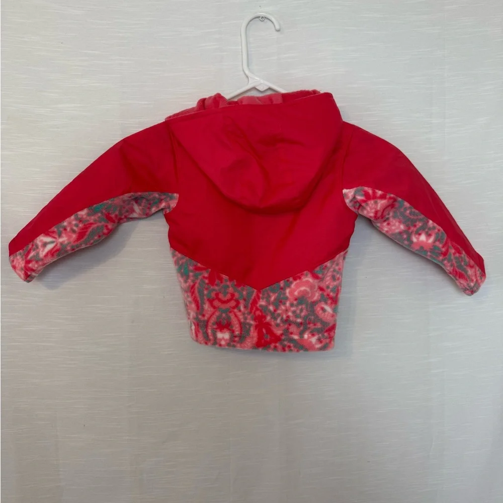 Columbia Pink and Red Patterned Toddler Jacket
